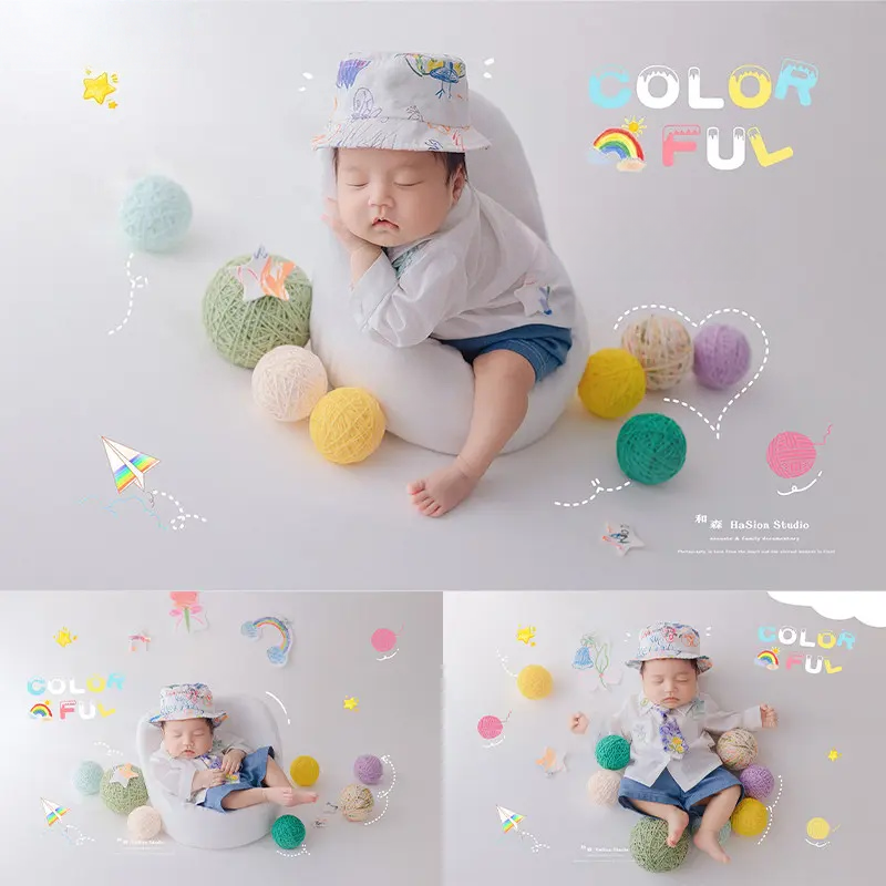 Baby Boy Spring Theme Set - Fresh Spring Newborn Photography Props - Image 3
